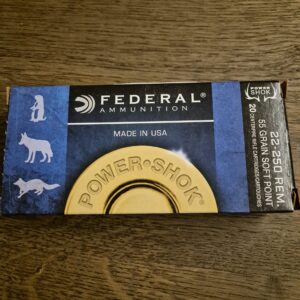 Federal .22-250 Rem 55gr skot