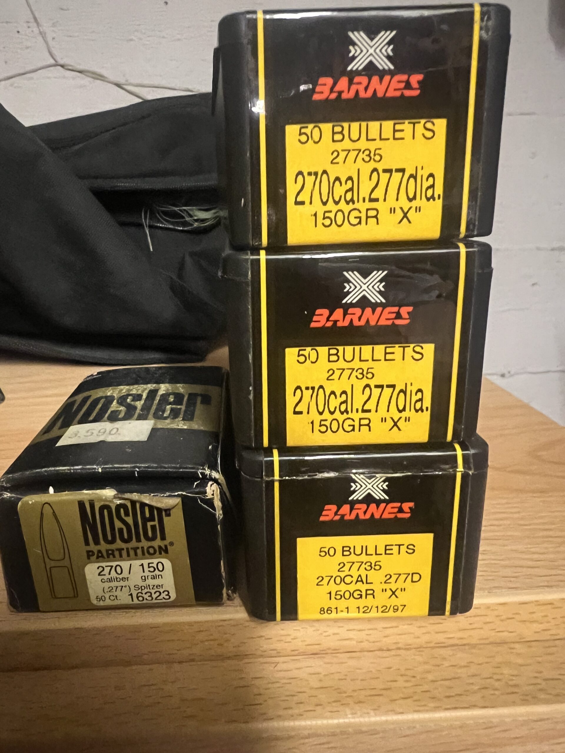 Barnes og Nosler .270 150gr kúlur