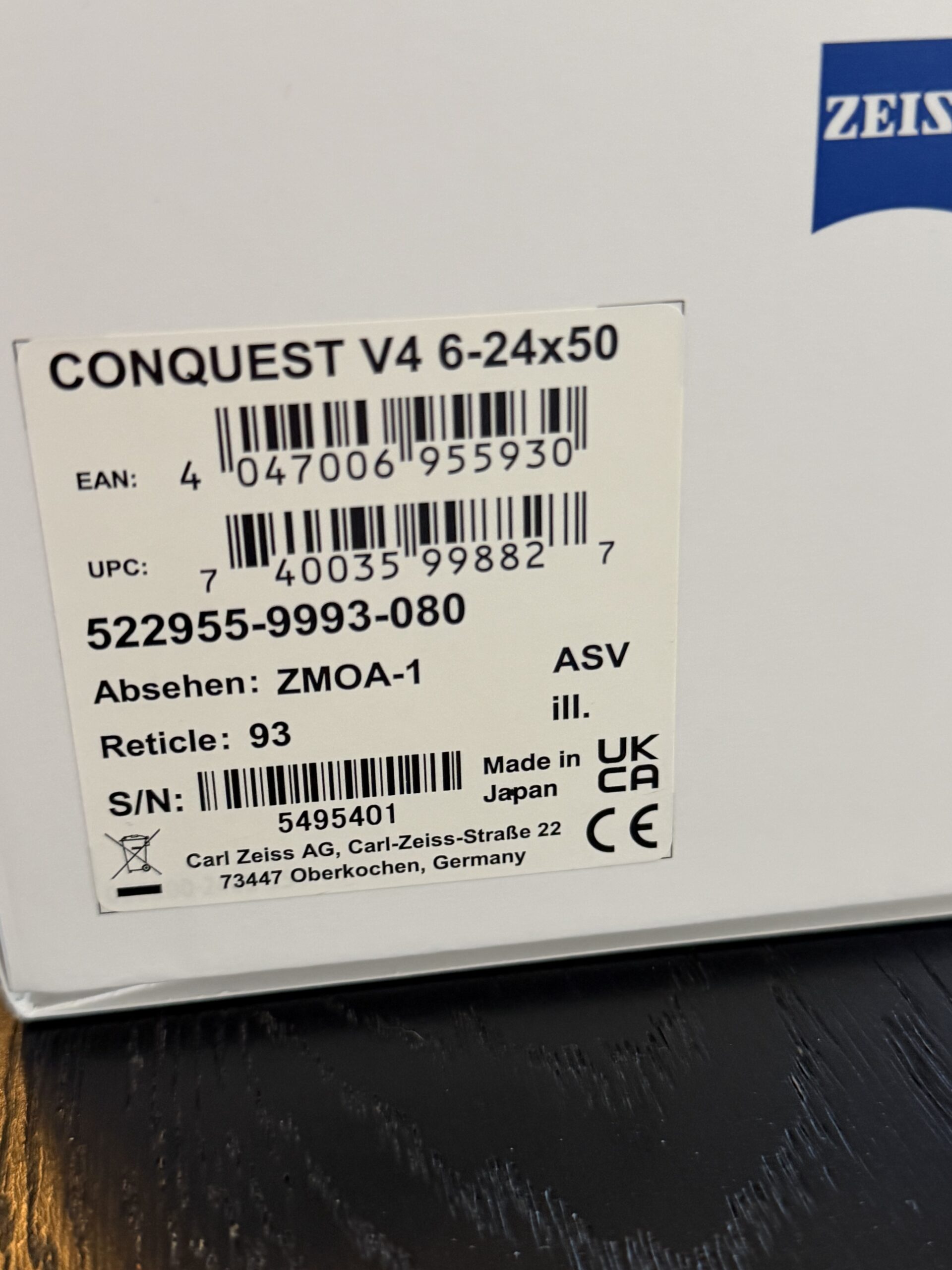 Zeiss conquest v4 6-24x50