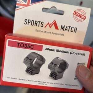 Sportsmatch dovetail hringir fyrir 30mm túbu.