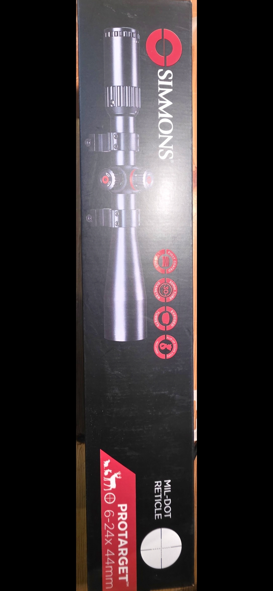 Simmons ProTarget 6-24x44 riffilsjónauki (Mil-Dot)