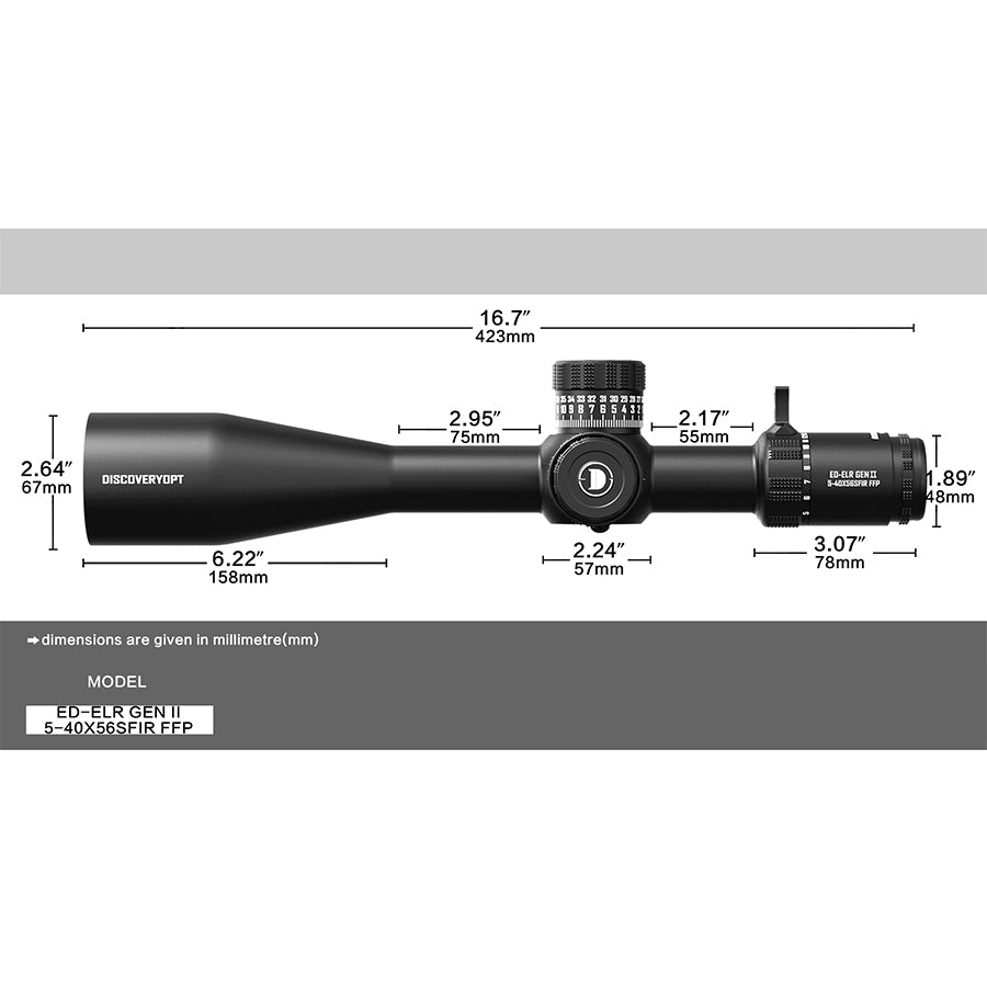 DISCOVERYOPT ED-ELR GEN II 5-40X56SFIR FFP-MRAD - Image 2